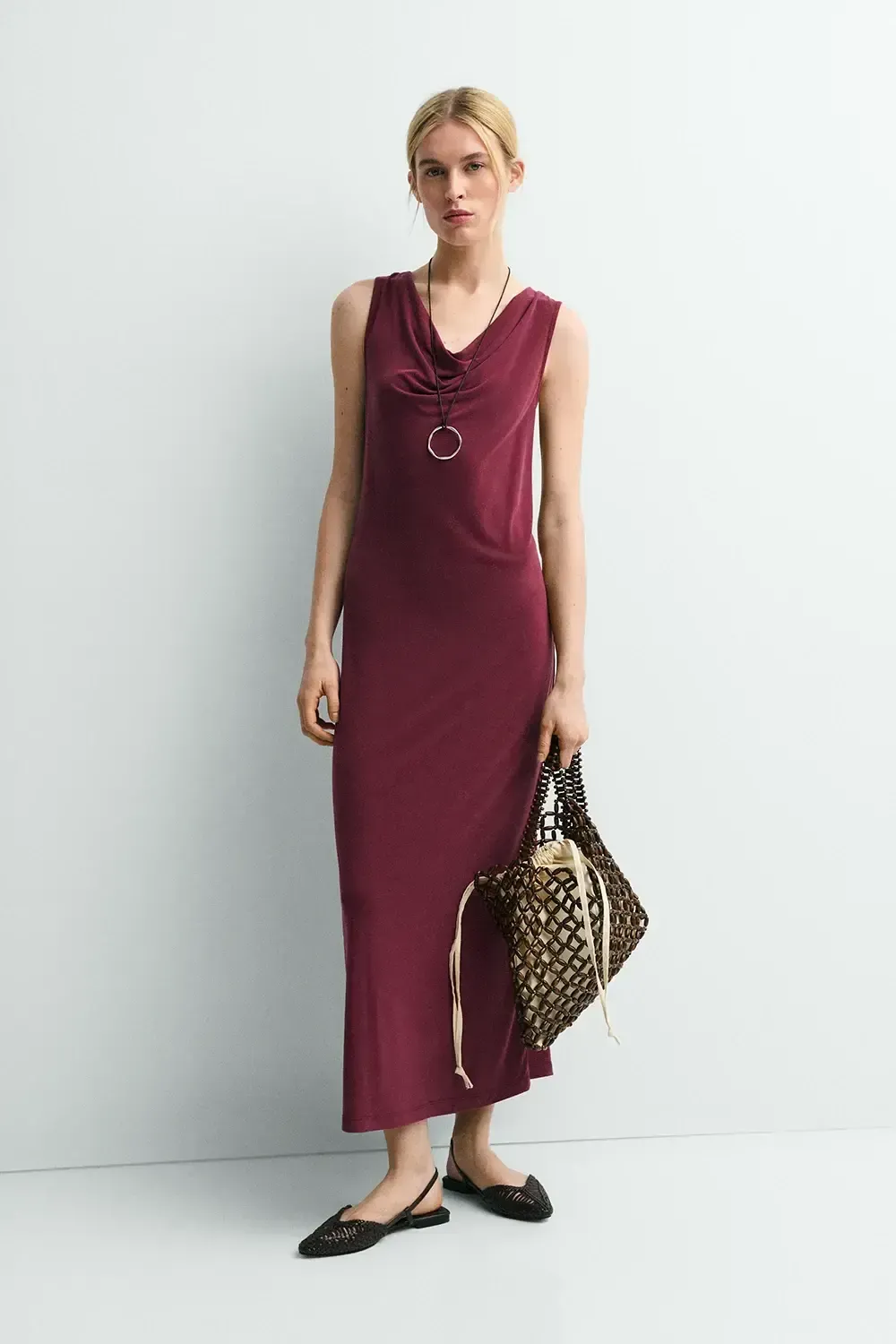 VESTIDO PENELOPE BURDEOS VESTIDO PENELOPE BURDEOS