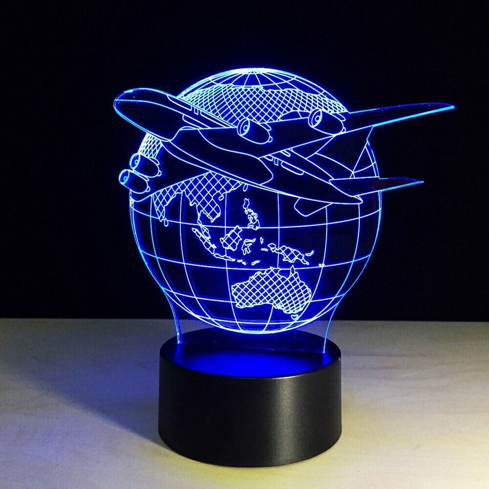 Airplane 3D Light A380 World