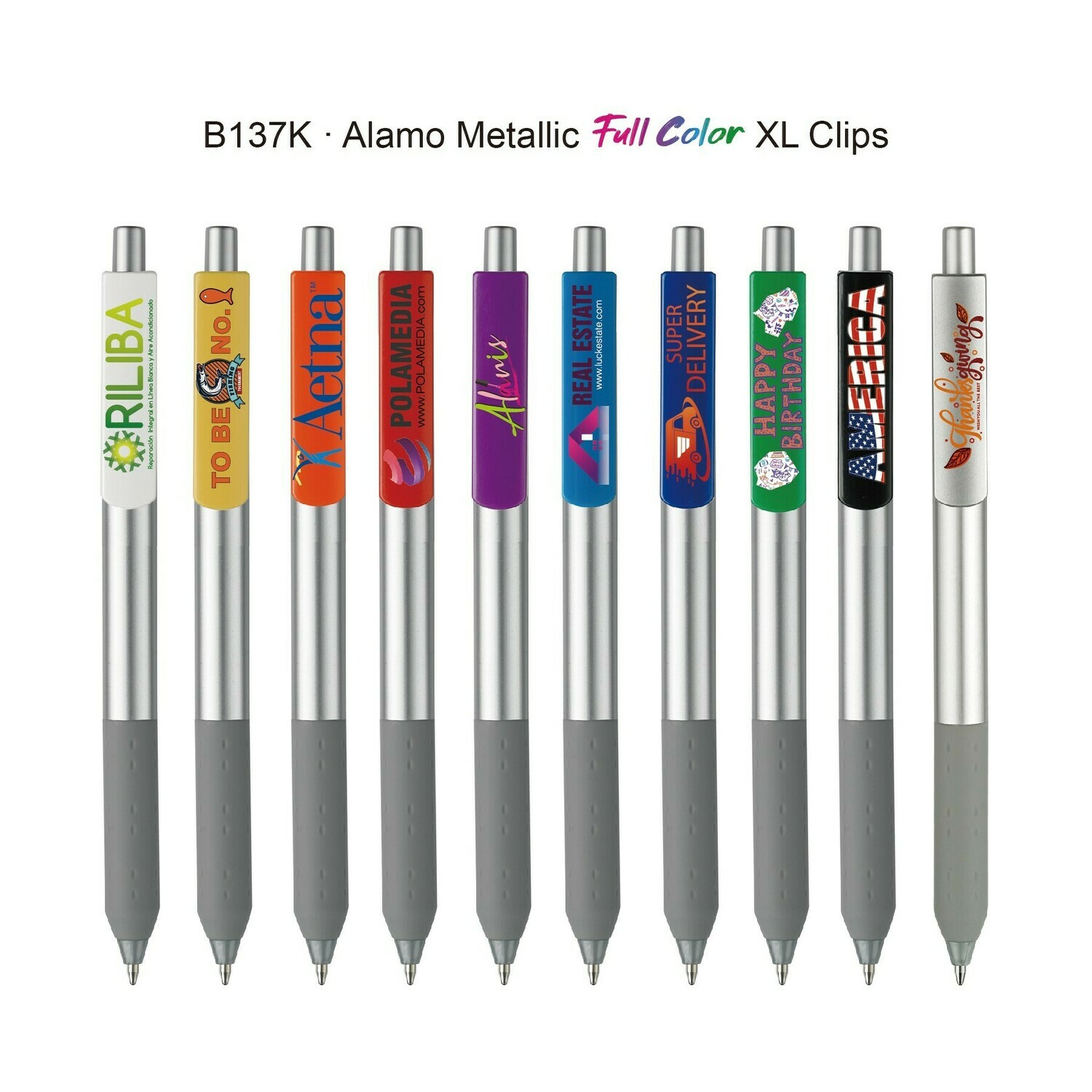 RiteLine Alamo Metallic Pen with Full Color XL Clips