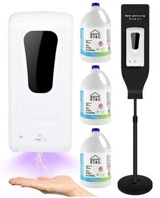 Hand Sanitizer Dispenser With Stand Bundle