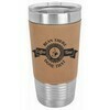 20 oz. Laser engraved Leatherette Polar Camel Tumbler with Clear Lid