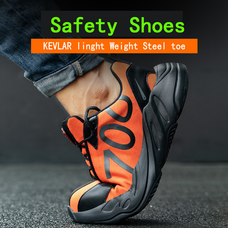 Amazon Fashion High-Quality Walking Casual Shoes Steel Toe Caps Men Safety Shoes
