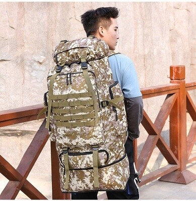 Army Backpack /Hunting Bags Molle Sports / 100L 600D Nylon Tactical Military Rucksack Training
