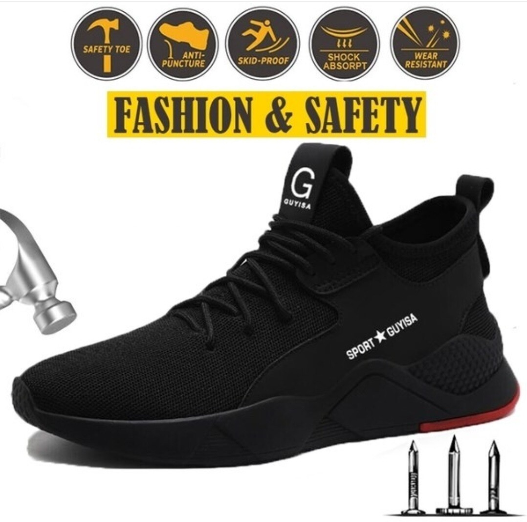 Safety Shoes/Steel Toe/ Cap d'acier/ Safety/Puncture Proof/Breathable/Lightweight/Sneakers