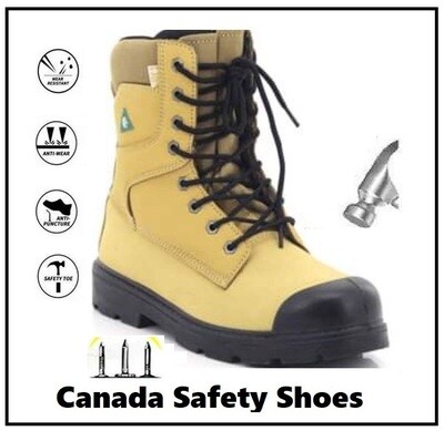 Botte de Securite/CSA/Logo vert/Cap D'acier/ safety boot/ metal toe/Oil Resistant