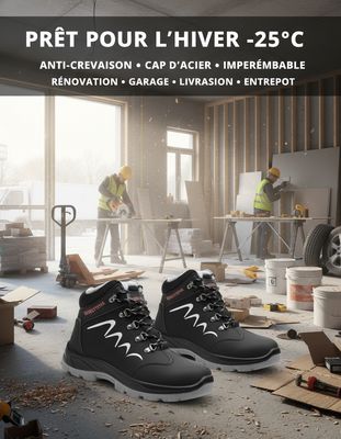Chaussures de Sécurité d'Hiver – Imperméables &amp; Ultra-Légères | Bon Père Sécurité