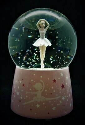 Bola de cristal de bailarina con música y luz