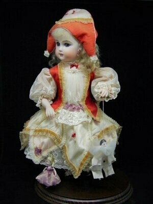 Muñeca de porcelana autómata"Colombina"