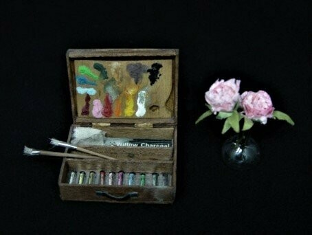 Maletín de pintor en miniatura