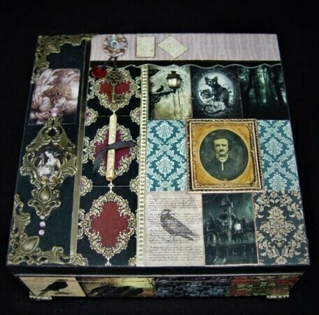 Joyero con música . "Edgar Allan Poe" I