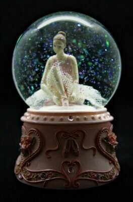 Bola de cristal con música y bailarina sentada (8cm)