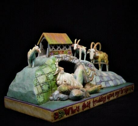 Figura de Jim Shore "Who´s that trodding upon my bridge"