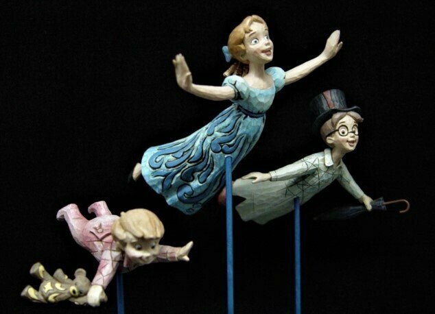 Figura de Jim Shore "Straight on  til morning" Peter Pan