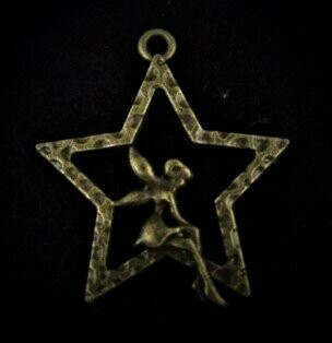 Estrella con hada en color bronce