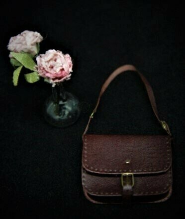 Bolso granate en miniatura