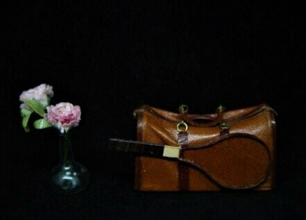 Bolsa de tenis en miniatura