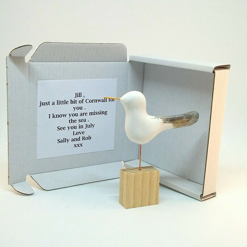 Gull in a box.