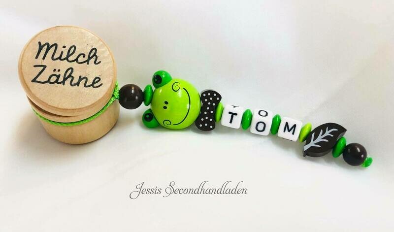 Milchzahndose Frosch & Blatt Milchzahndose Frosch & Blatt