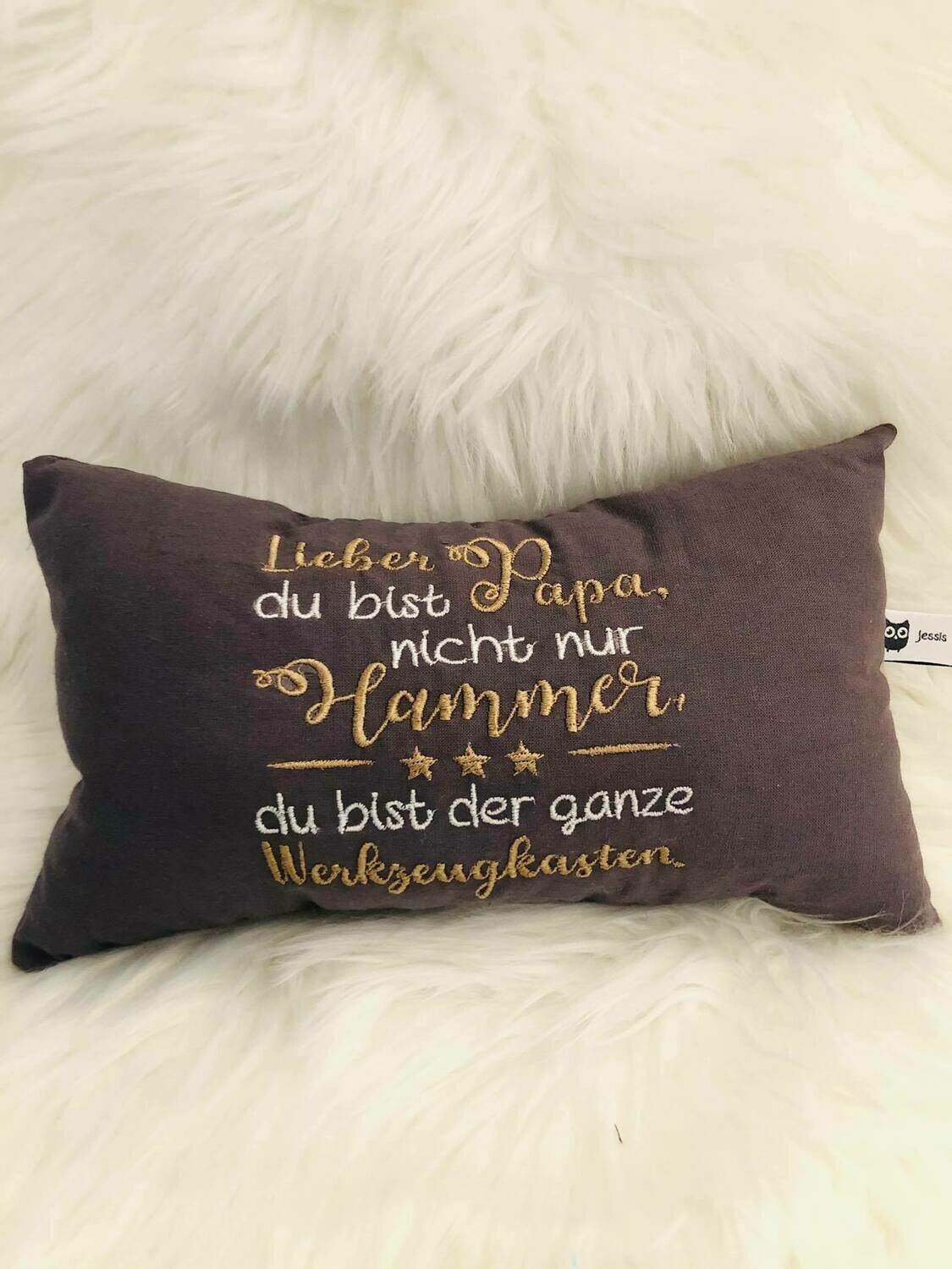Kissen Papa Werkzeugkasten