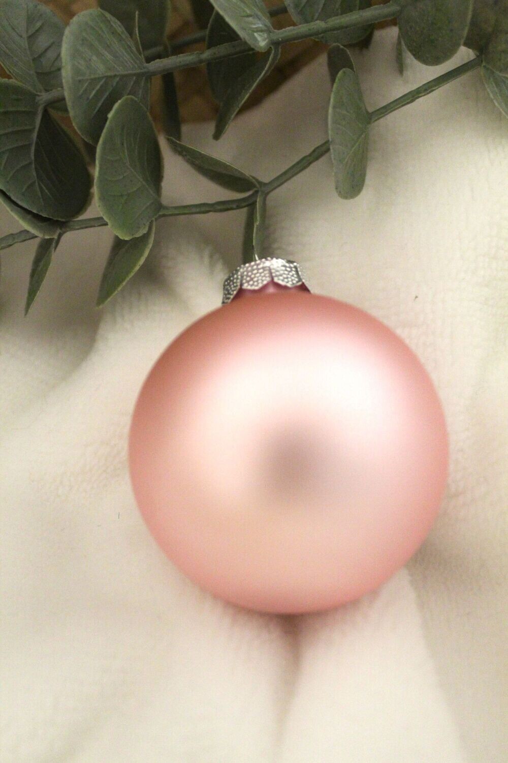 Weihnachtskugel Rosa Matt