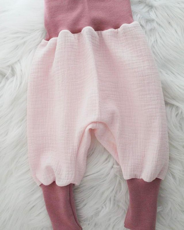 Pumphose Musselin Rosa