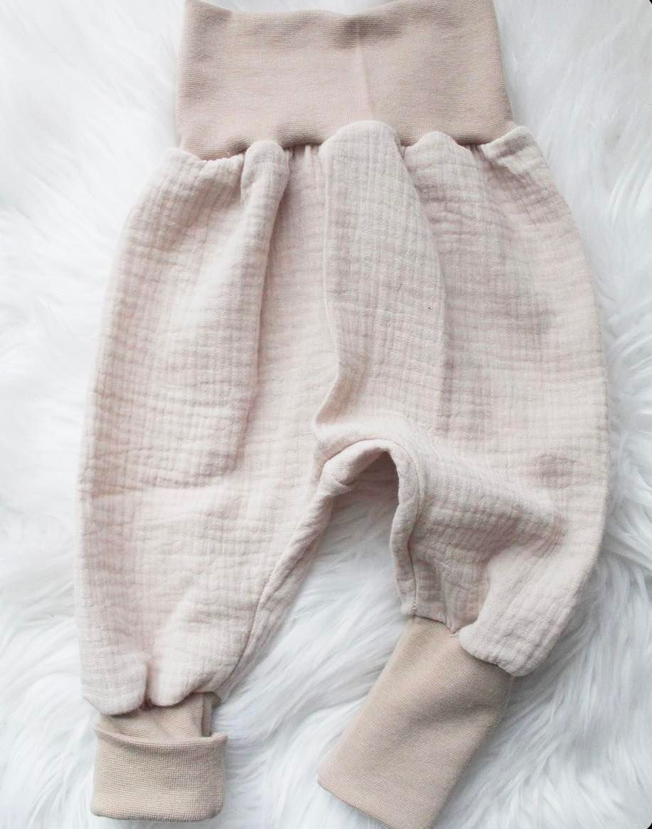 Pumphose Musselin Beige
