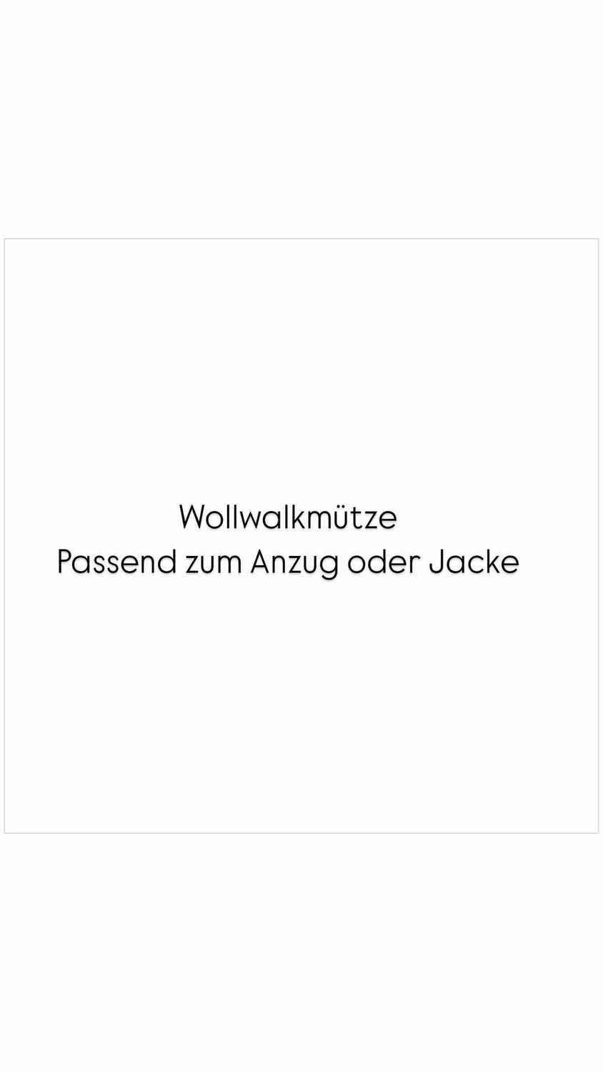 Wollwalkmütze passend zu Ihrer Wollwalkjacke