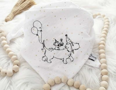 Musselin Halstuch Geburtstagsdackel