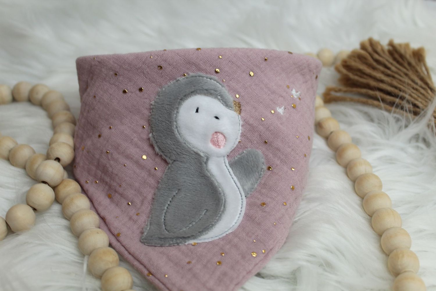 Musselin Halstuch Baby Pinguin