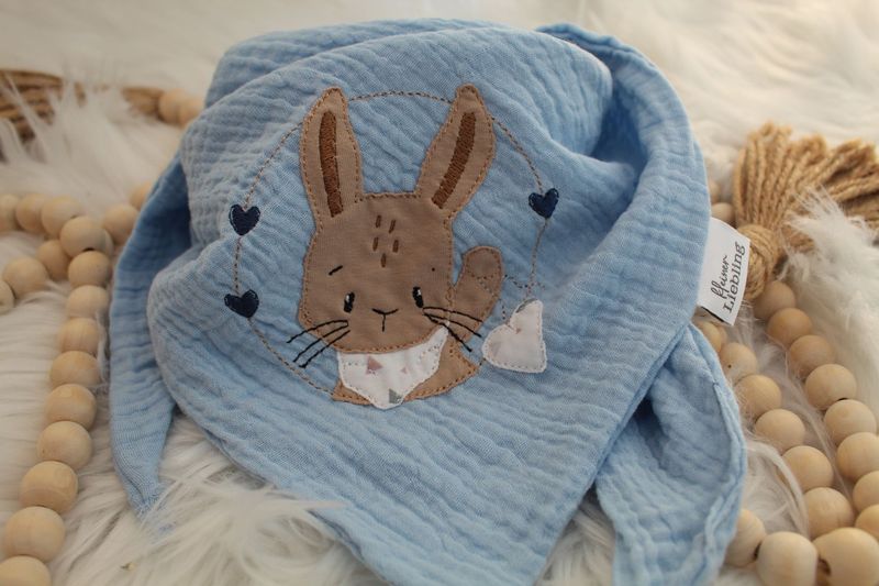 Musselin Halstuch Groß Hase Musselin Halstuch Groß Hase