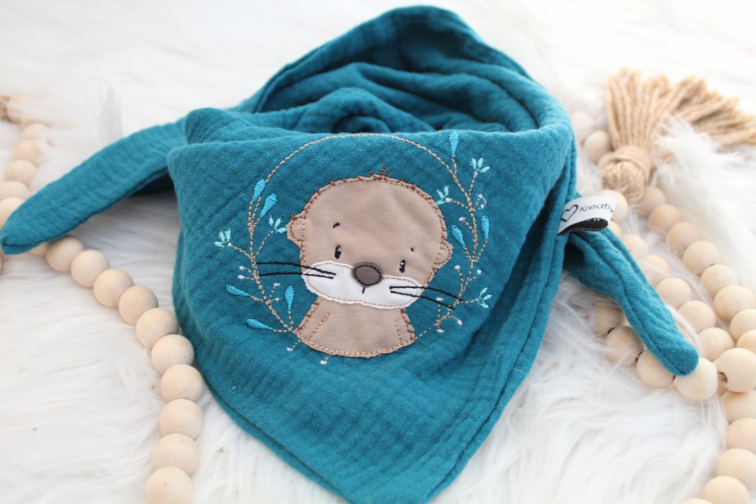 Musselin Halstuch Groß Otter