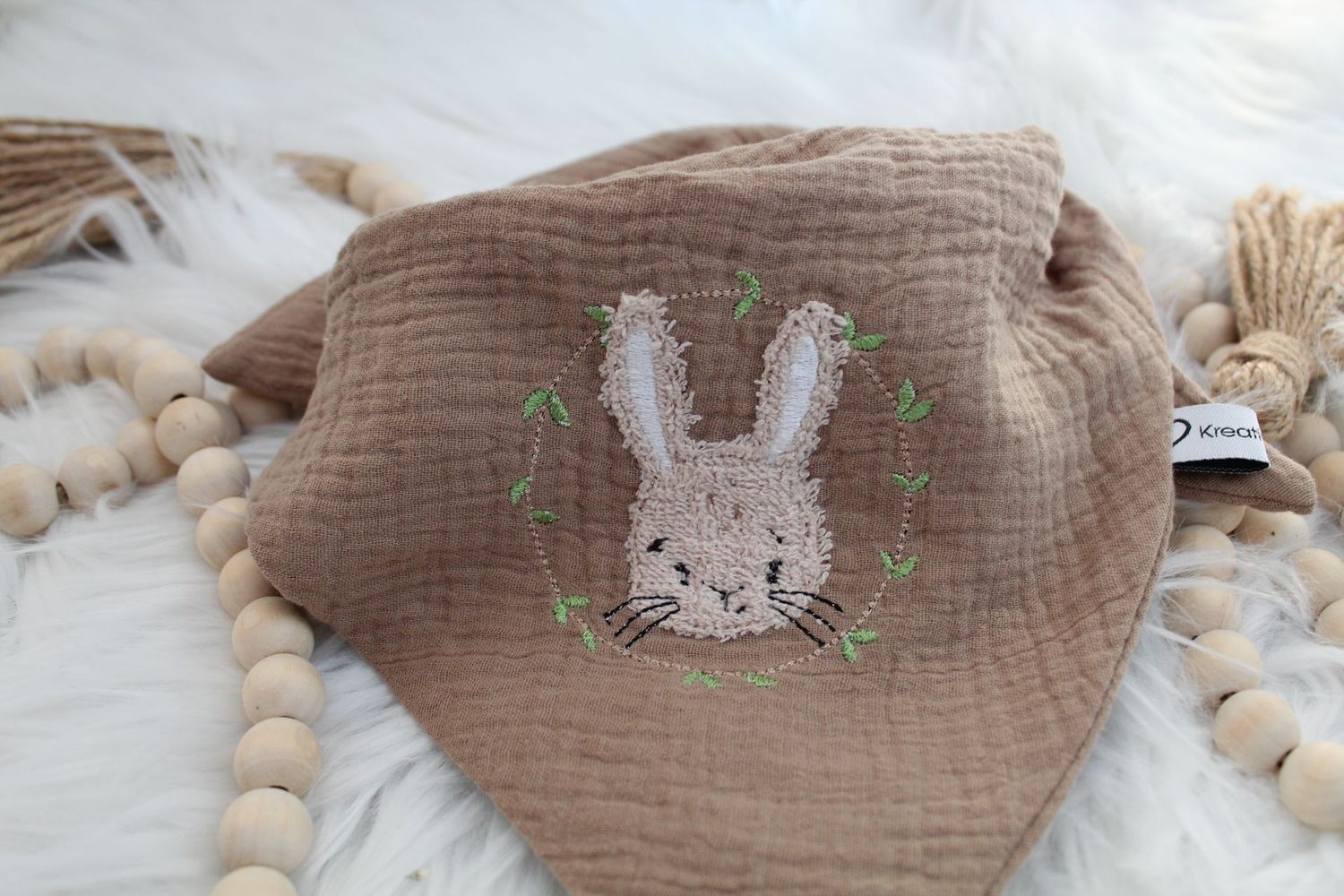 Musselin Halstuch Groß Hase
