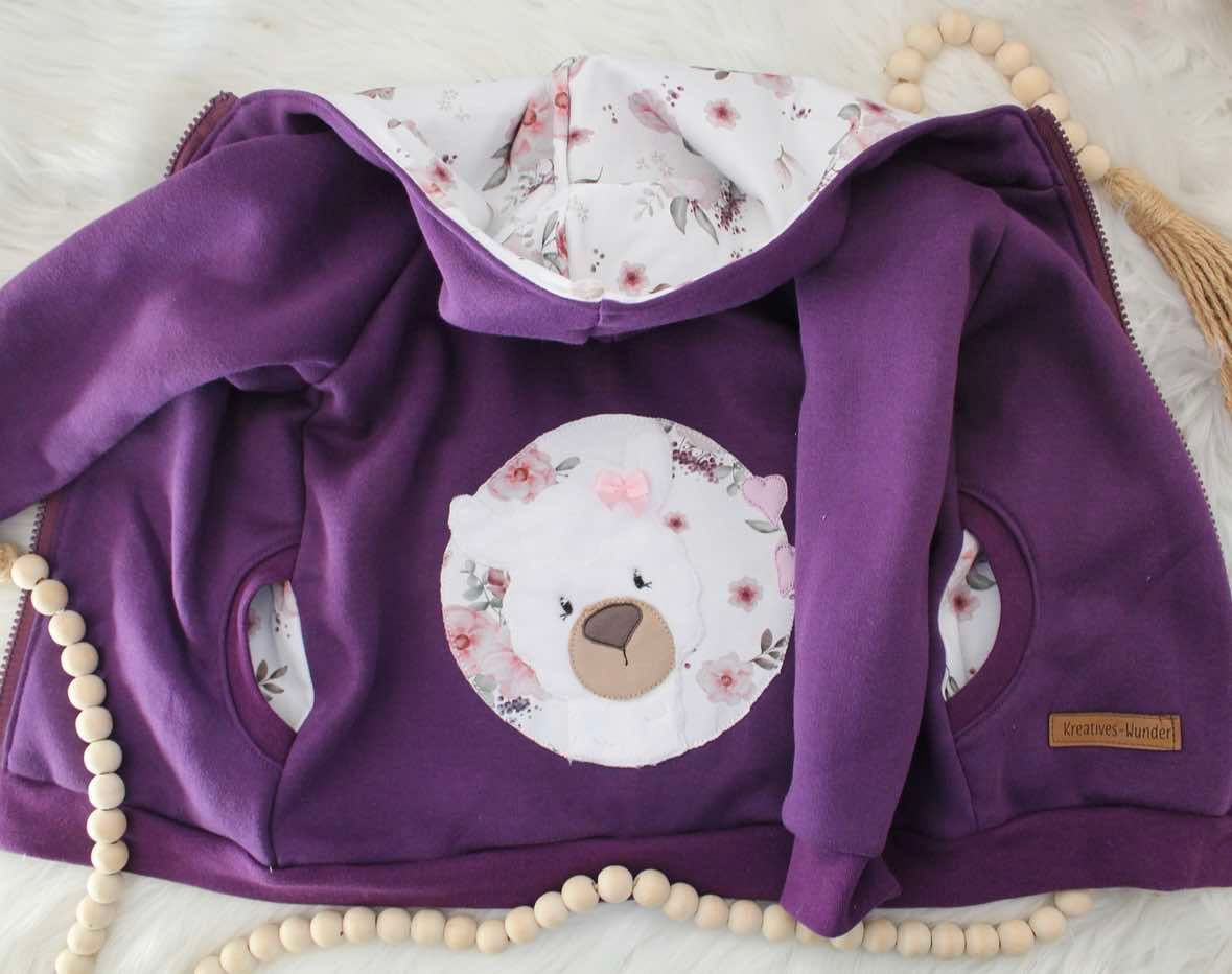 Sweatjacke Lama/Alpaka Gr. 86