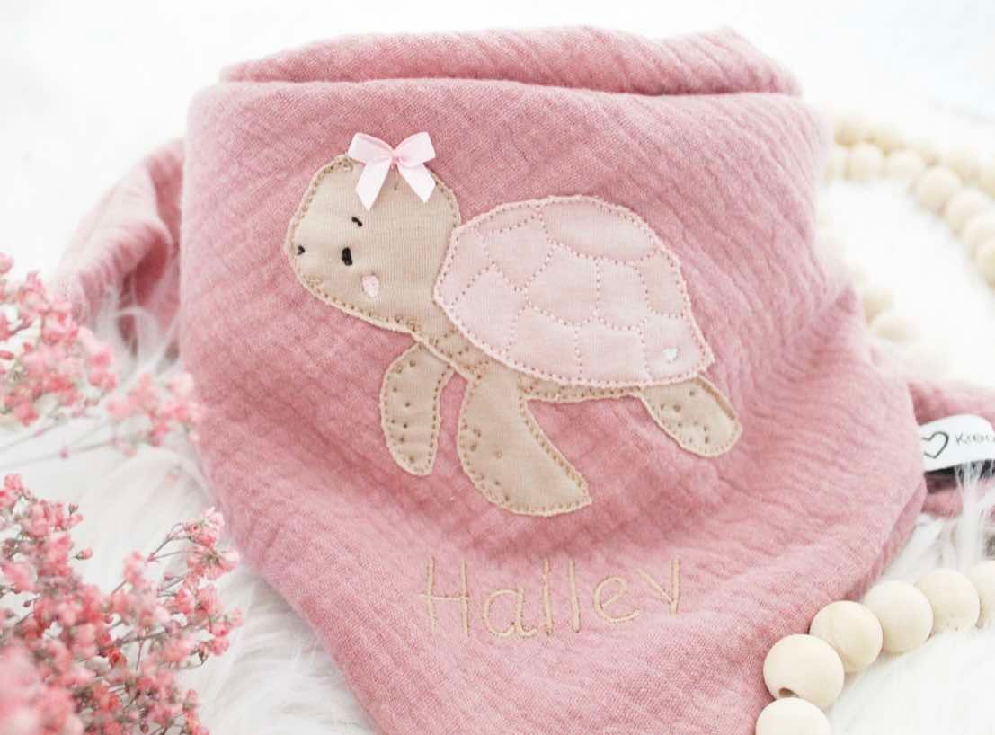Musselin Halstuch Schildkröte