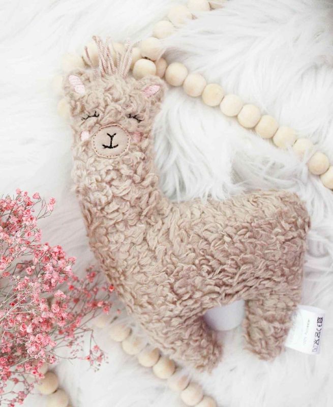 Spieluhr/Kuscheltier  Alpaka  Braun