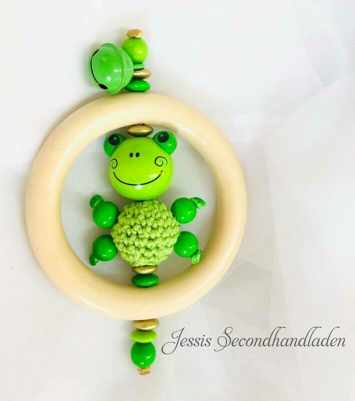 Greifring Frosch mit Glocke Greifring Frosch mit Glocke