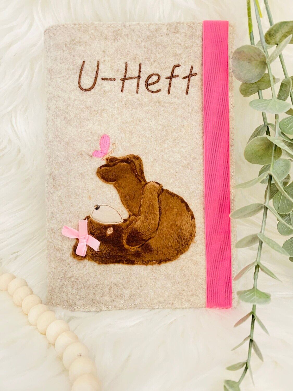 Untersuchungshefthülle Schaukelbär & Schmetterling Untersuchungshefthülle Schaukelbär & Schmetterling