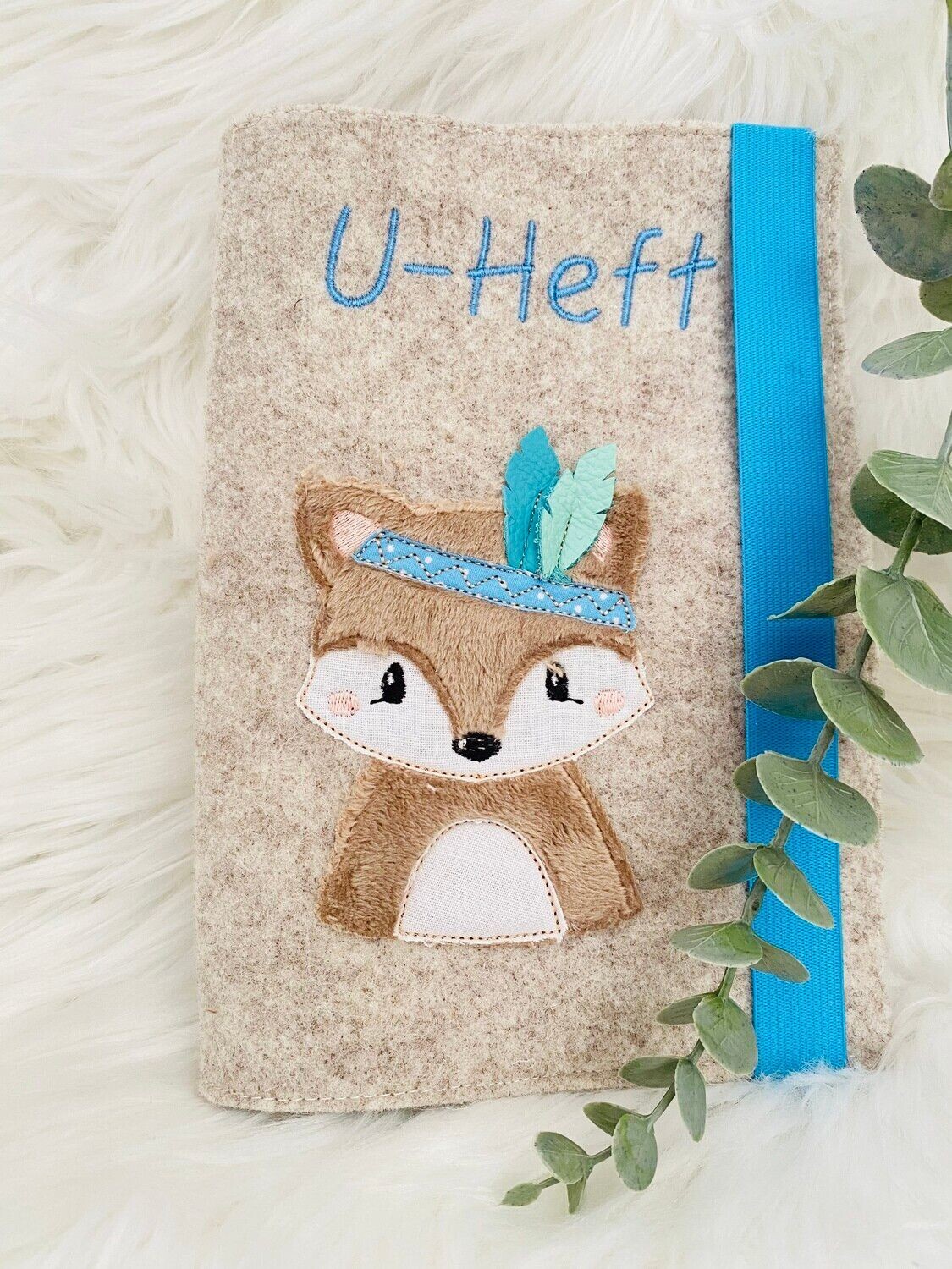 Untersuchungshefthülle Bohofuchs untersuchungshefthülle aus filz, untersuchungshefthülle aus wollfilz, uhefthülle personalisiert, personalisierte babygeschenke zur geburt, uhefthülle mädchen, uhefthülle Fuchs untersuchungshefthülle Hase, uhefthülle mit name Bohofuchs