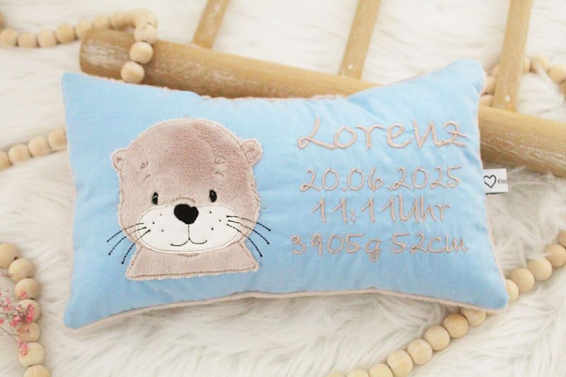 Kleines Kissen Otter
