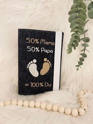 Mutterpasshülle 50%Mama, 50%Papa, 100% DU Mutterpasshülle 50%Mama, 50%Papa, 100% DU