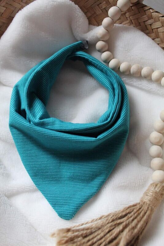 Halstuch Türkis Streifen Halstuch Türkis Streifen
