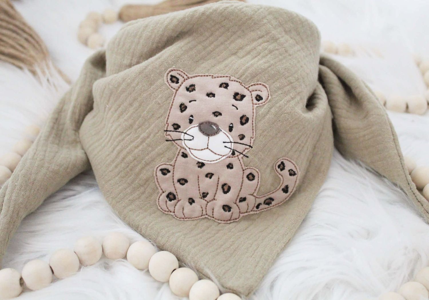 Musselin Halstuch Leopard