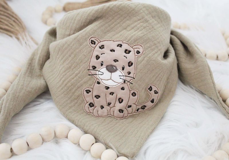 Musselin Halstuch Leopard