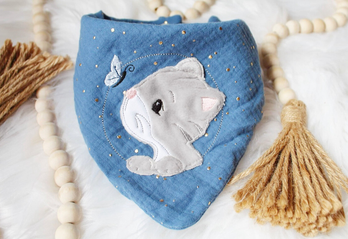 Musselin Halstuch Baby katze Musselin Halstuch Baby katze