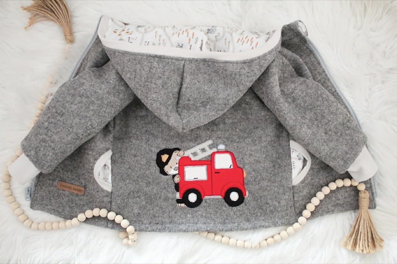 Wollwalkjacke Feuerwehr Teddy Wollwalkjacke Feuerwehr Teddy