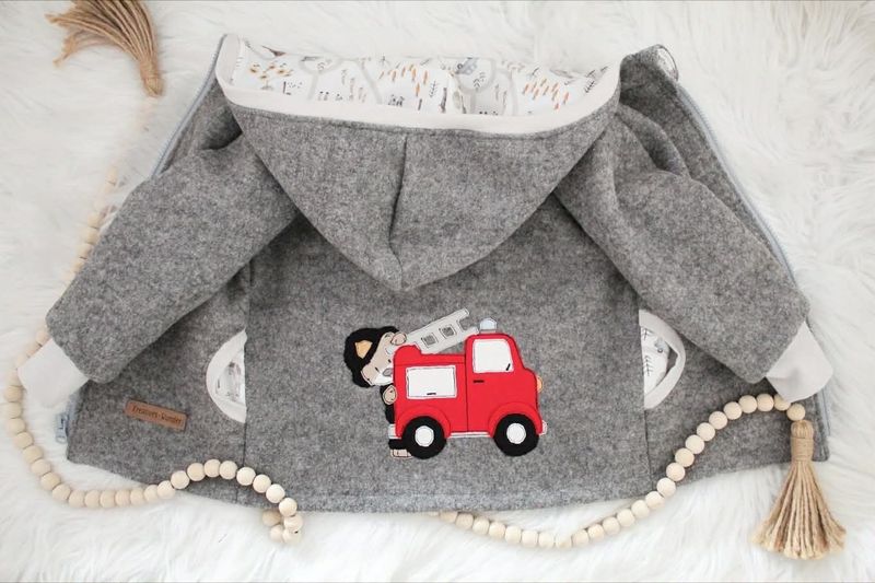 Wollwalkjacke Feuerwehr Teddy Wollwalkjacke Feuerwehr Teddy