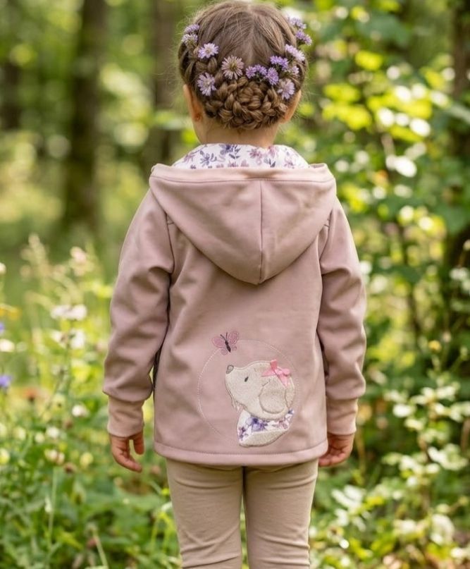 Softshelljacke Hund & Schmetterling Gr. 86 Softshelljacke Hund & Schmetterling Gr. 86