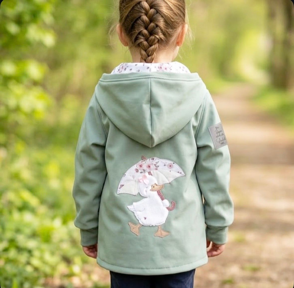 Softshelljacke Ente mit Regenschirm Gr.92 Softshelljacke Ente mit Regenschirm Gr.92