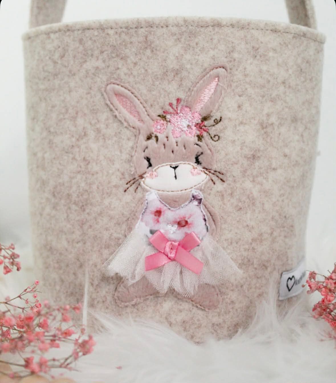 Osterkörbchen Hase mit Tüllrock