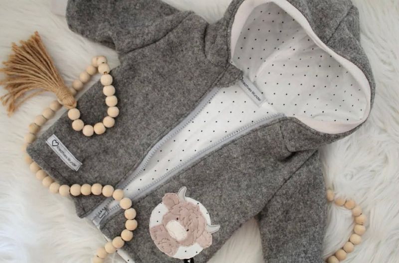 Wollwalkjacke Highlandrind Wollwalkjacke Highlandrind